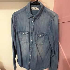 Denim button up shirt